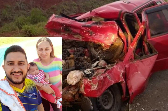 Homem natural de Cocal de Telha (PI) morre com a esposa e bebê em grave acidente no Paraná